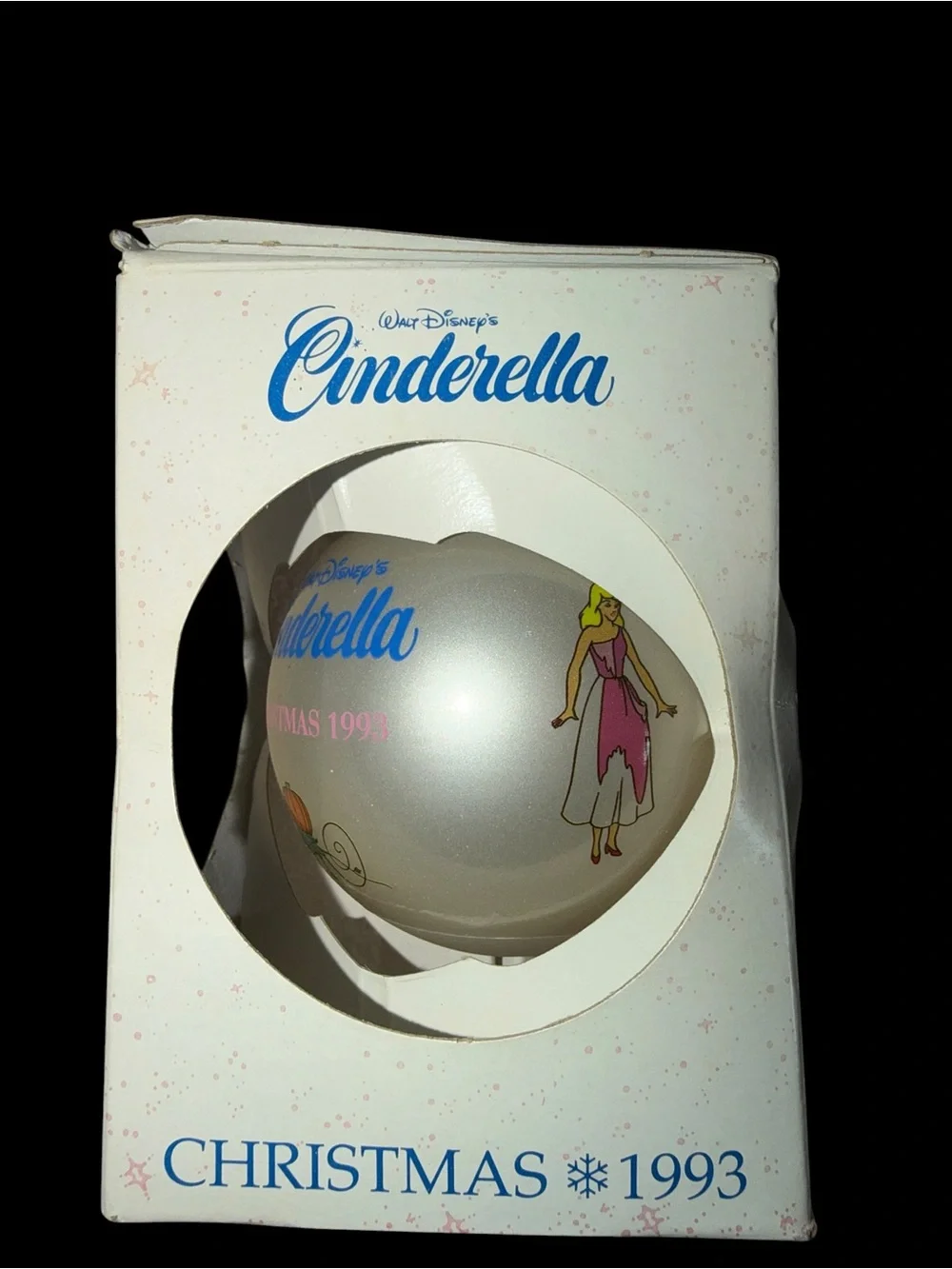 Walt Disney Cinderella Christmas Ornament - 1993